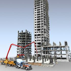 3D Construction Scene 03 & US Vehicles